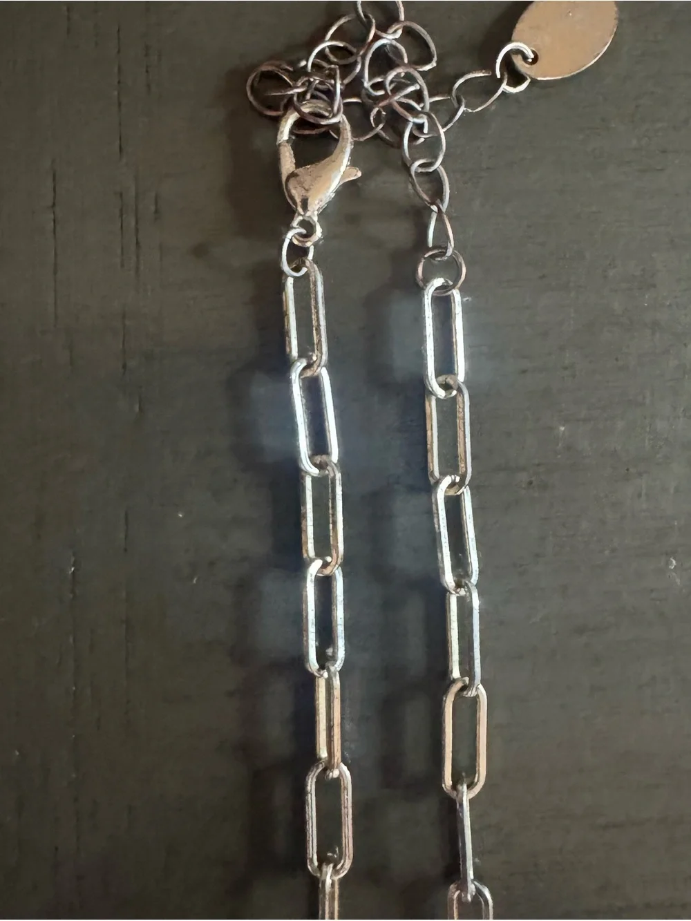 Icing Silver-Tone Paperclip Chain Necklace